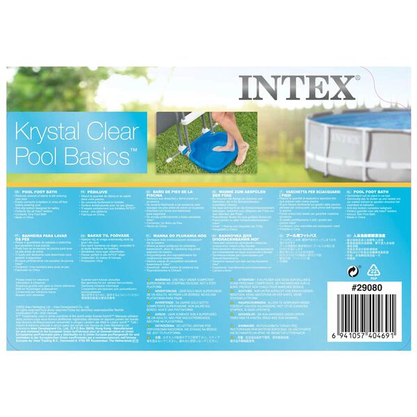 Intex Cădiță de piscină pentru picioare, albastru, 56x46x9 cm, 11,5 L