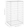 vidaXL Perete gabion cu capace, 60 x 50 x 100 cm, oțel galvanizat