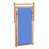 vidaXL Scaun de exterior, albastru, 56 x 105 x 96 cm, lemn de tec