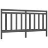 vidaXL Tăblie de pat, gri, 186x4x100 cm, lemn masiv de pin