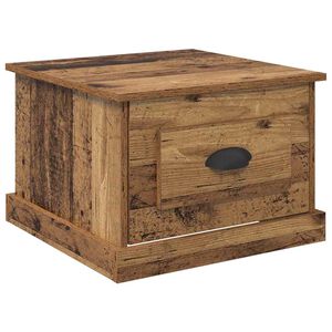 vidaXL Masă de cafea Lemn Vechi 50 x 50 x 35 cm Lemn prelucrat