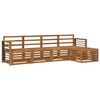 vidaXL Set de canapele de exterior 5 buc. natural