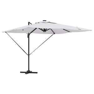 vidaXL Parasol Roma Bej 286 x 284 x 270 cm Aluminiu și poliester