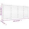 vidaXL Tăblie de pat pentru perete, alb, 166x3x91,5 cm, lemn masiv pin
