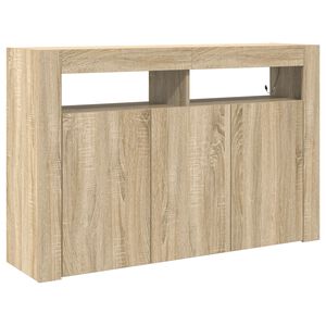 vidaXL Bufet Stejar Sonoma 116 x 30 x 75 cm Lemn compozit