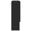 vidaXL Dulap cu oglindă Pe perete Negru 59 x 17 x 55 cm Lemn compozit