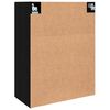 vidaXL Dulap de depozitare Pe perete Stejar Negru 69,5 x 34 x 90 cm