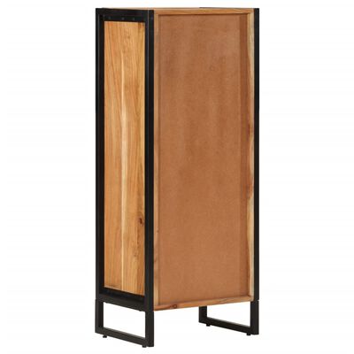 vidaXL Dulap de baie, 40x30x100 cm, lemn masiv de acacia și fier
