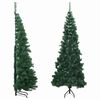 vidaXL Brazi de Craciun artificiali PVC, Steel Green