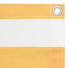 vidaXL Paravan de balcon, alb și galben, 90 x 300 cm, țesătură oxford
