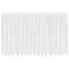 vidaXL Cortină din Dantelă cu perdele Alb 140 x 400 cm Poliester