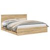 vidaXL Cadru de pat Stejar Sonoma 180 x 200 cm Lemn Ingineresc
