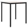 vidaXL Masă de dining Alb 70 x 70 x 75 cm Lemn de pin masiv