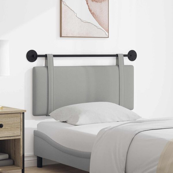 vidaXL Cap de pat suspendat Simplu Gri nori 110 x 55 x 5 cm țesătură