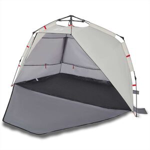 vidaXL Cort camping 3 persoane gri impermeabil setare rapidă