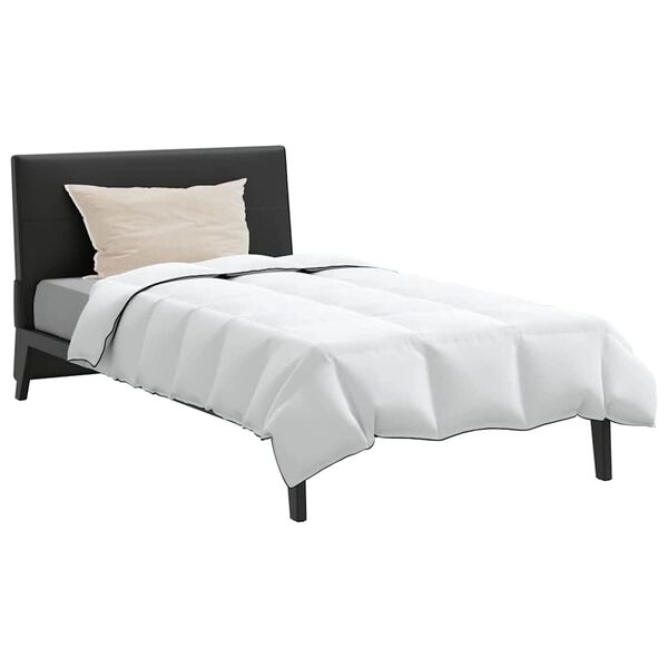 vidaXL Duvet de iarnă cu pernă 2 pcs Alb Pene de rață