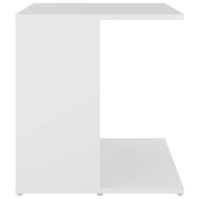 vidaXL Masă laterală, alb, 45x45x48 cm, PAL