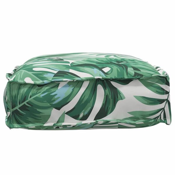 vidaXL Pernă pentru șezut din paleți model frunze 60 x 40 x 8 cm