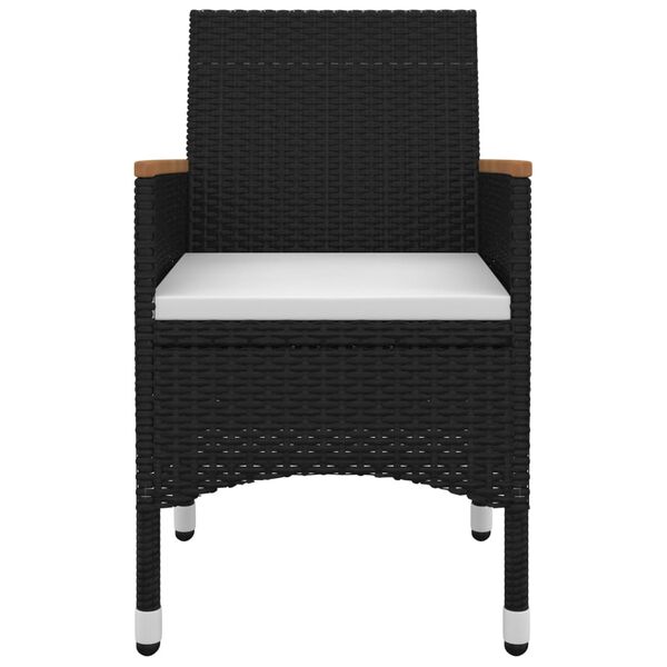 vidaXL Set mobilier de grădină cu perne 5 piese poliratan & sticlă