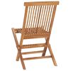 vidaXL Set mobilier de exterior pliabil, 5 piese, lemn masiv de tec