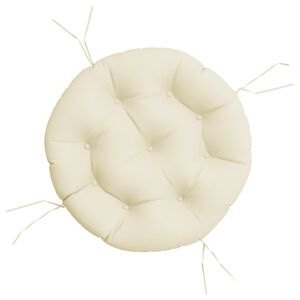 vidaXL Pernă rotundă crem, &Oslash; 60 x11 cm, țesătură Oxford