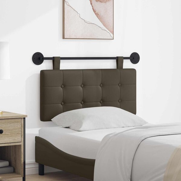 vidaXL Cap de pat suspendat Gri 100 x 55 x 5 cm Piele artificială