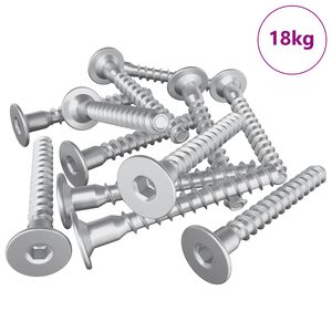 vidaXL Șuruburi confirmat 5000 pcs Argintiu Metal