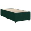 vidaXL Pat box spring cu saltea, verde &icirc;nchis, 100x200 cm, catifea