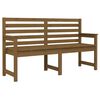 vidaXL Bancă de grădină, maro miere, 159,5x48x91,5 cm, lemn masiv pin