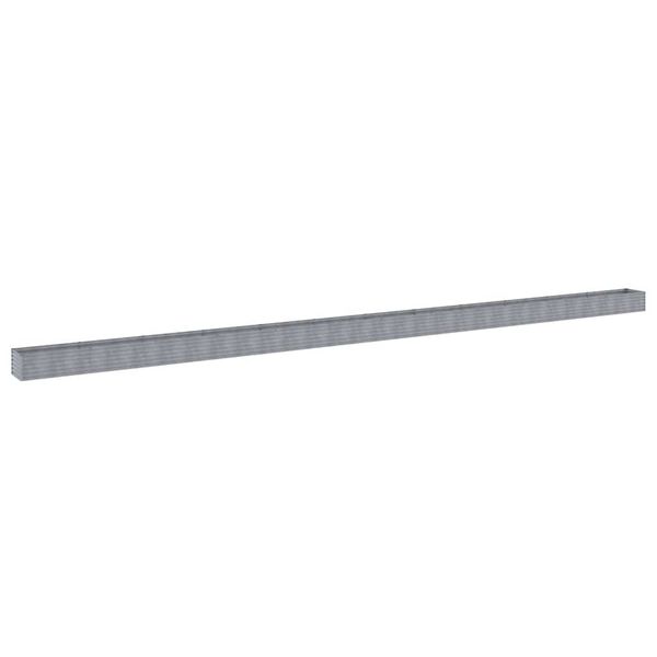 vidaXL Strat &icirc;nălțat de grădină, 1152x50x36 cm, oțel corten