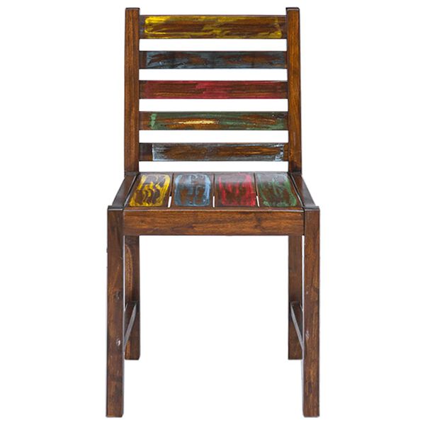 vidaXL Scaune de bucătărie, 2 buc., lemn masiv recuperat