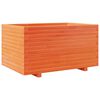 vidaXL Jardinieră grădină, maro ceruit, 90x60x49,5 cm, lemn masiv pin