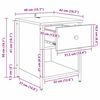 vidaXL Dulap de noapte Lemn vechi 40 x 42 x 50 cm Lemn compozit