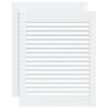 vidaXL Uși dulap design lambriu 2 buc. alb 61,5x49,4 cm lemn masiv pin