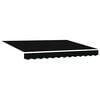 vidaXL Copertină retractabilă Negru 350 x 250 cm Poliester și Aluminiu