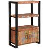 vidaXL Raft cu uși Maro 72 x 33 x 110 cm Lemn masiv recuperat și metal