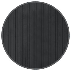 vidaXL Covor rotund, gri, 60 cm, bambus