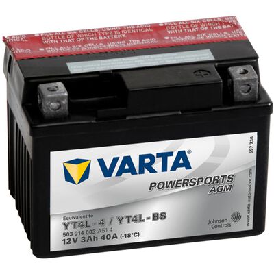 Varta Baterie de motocicletă Powersports AGM YT4L-4 / YT4L-BS