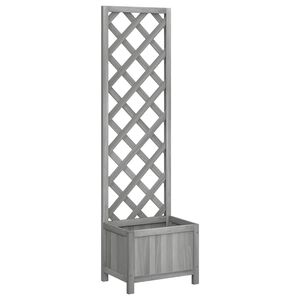 vidaXL Jardinieră cu spalier, 40x30x135 cm, lemn masiv de brad