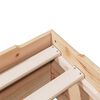 vidaXL Cadru de pat fără saltea stivuită 75x190 cm din lemn masiv