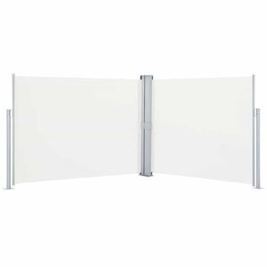 vidaXL Copertină laterală retractabilă, crem, 140 x 1000 cm