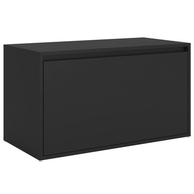 vidaXL Bancă de hol, negru, 80x40x45 cm, PAL