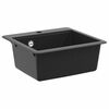 vidaXL Chiuvetă Negru 470 x 440 mm Granit