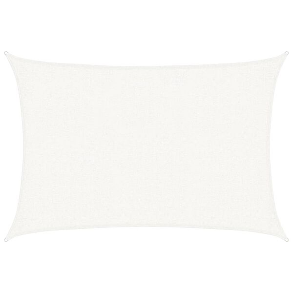 vidaXL P&acirc;nză parasolar, alb, 2 x 3 m, HDPE, 160 g/m&sup2;