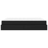 vidaXL Cadru de pat cu saltea cu saltea 2 pcs Negru PVC
