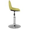 vidaXL Scaune de bucătărie pivotante, 2 buc., verde, material textil