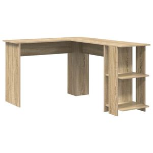 vidaXL Birou de colț Stejar Sonoma Lemn prelucrat 140 x 113,5 x 75 cm