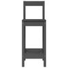 vidaXL Scaune de bar, 2 buc., gri, 40x41,5x112 cm, lemn masiv de pin