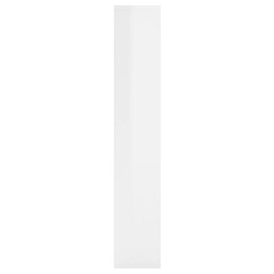 vidaXL Raft de perete, alb extralucios, 36x16x90 cm, PAL