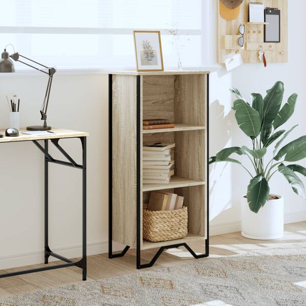 vidaXL Bibliotecă, stejar sonoma, 50x31x106 cm, lemn prelucrat